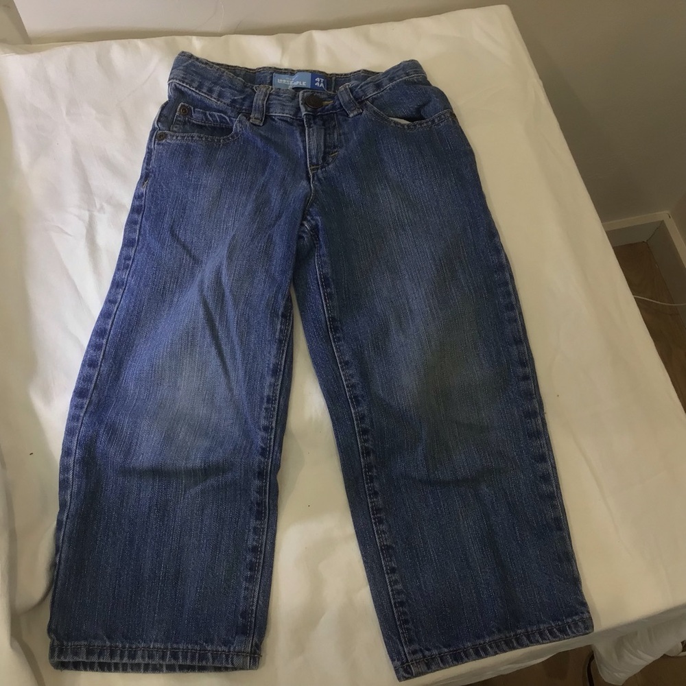 Old Navy Girls Jeans Size 4T Loose Fit Bell Bottom Wide Leg